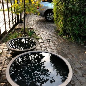 Plato de Cemento para Agua o Plantas