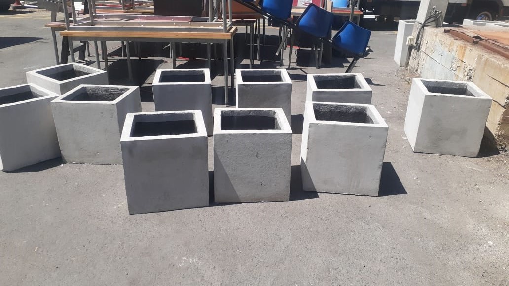 Macetero Cubo de Cemento Macetero Cubo de Cemento