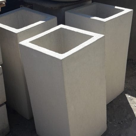Macetero Cubo Prisma de Cemento Macetero Cubo Prisma de Cemento